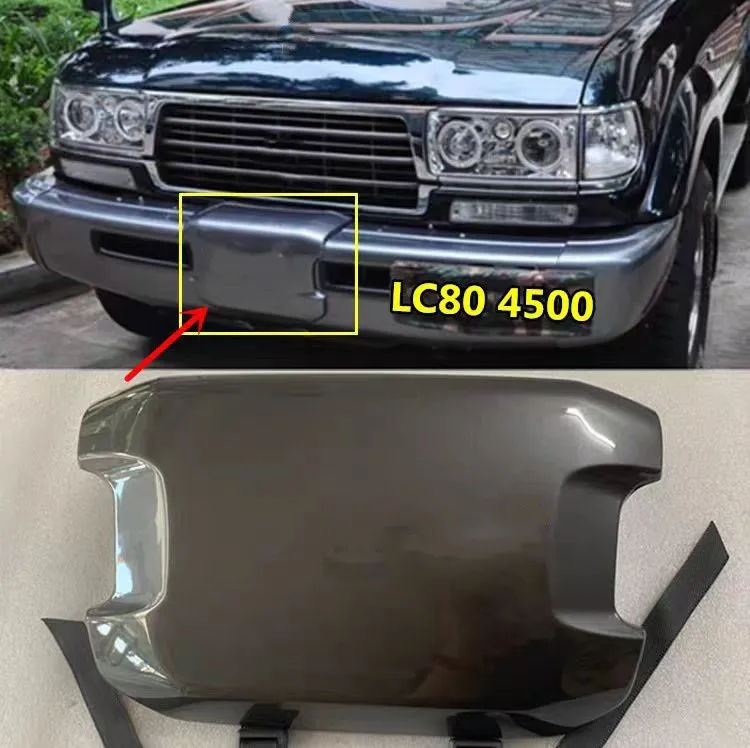 Car ABS Plastic Front Bumper plate Winch Cover Lid Trim shell Cap for Toyota Land Cruiser LC80 FZJ80 4500 1991-1997