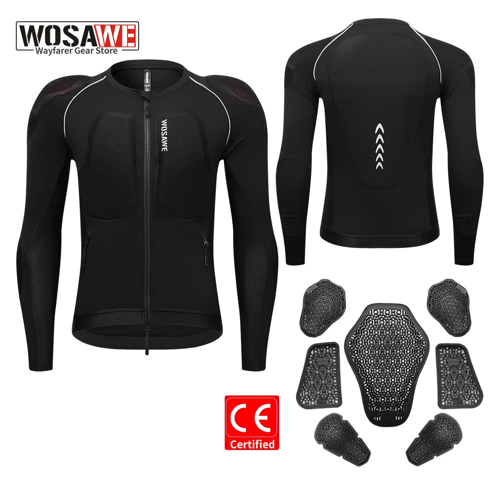 

WOSAWE летние мотоциклетные куртки, защитная броня для гонок на мотоциклах, легкая мягкая одежда для мотокросса, мотокуртка