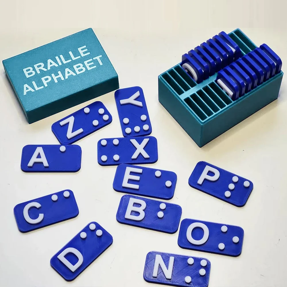 

Braille Alphabet Learning Kit, Educational Aid for Blind Literacy Training, Braille Learning Tools