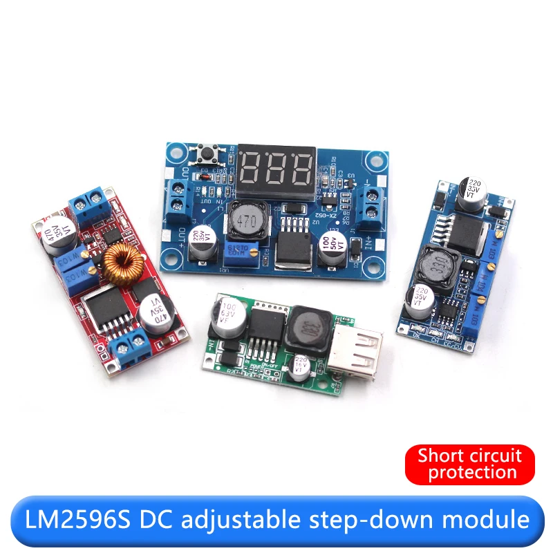 LM2596S DC-DC DC adjustable step-down voltage regulator power supply module board 24V to 12/5V3V3.3 high power