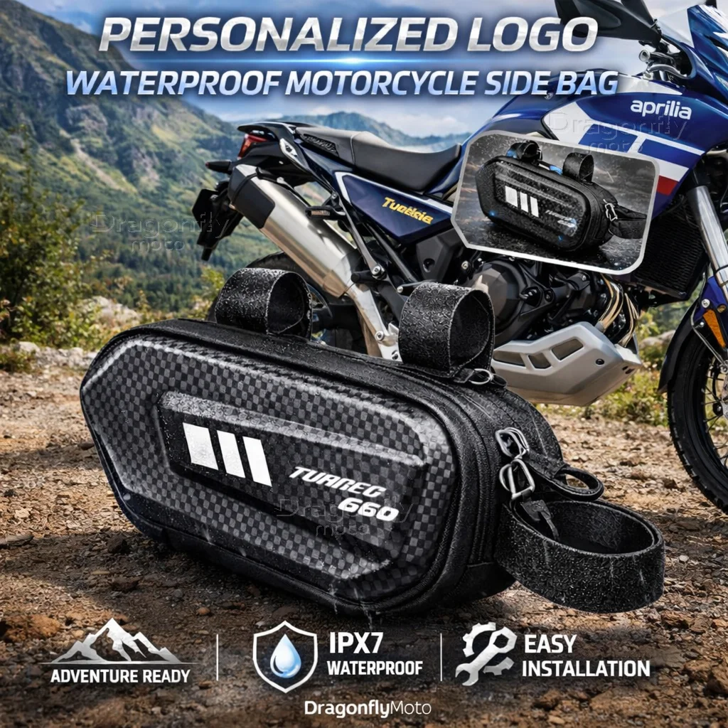 

Для мотоцикла Aprilia Tuareg 660: Боковая сумка с индивидуальным логотипом, водонепроницаемая, жесткий корпус, кофр-седельная сумка