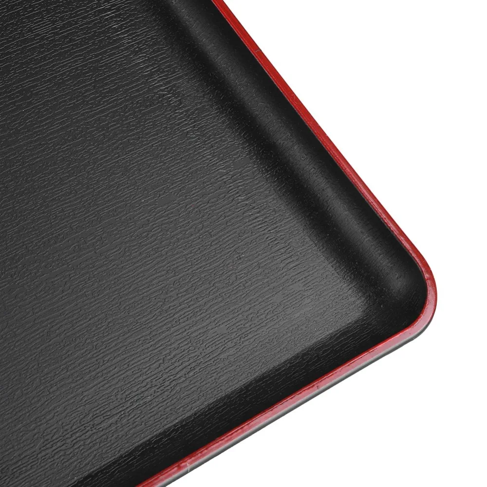 Rectangular Overall Restaurant Serving Tray Anti-slip Matte Thickened Dinner Service Tray Raised Anti-spill Surround Edge