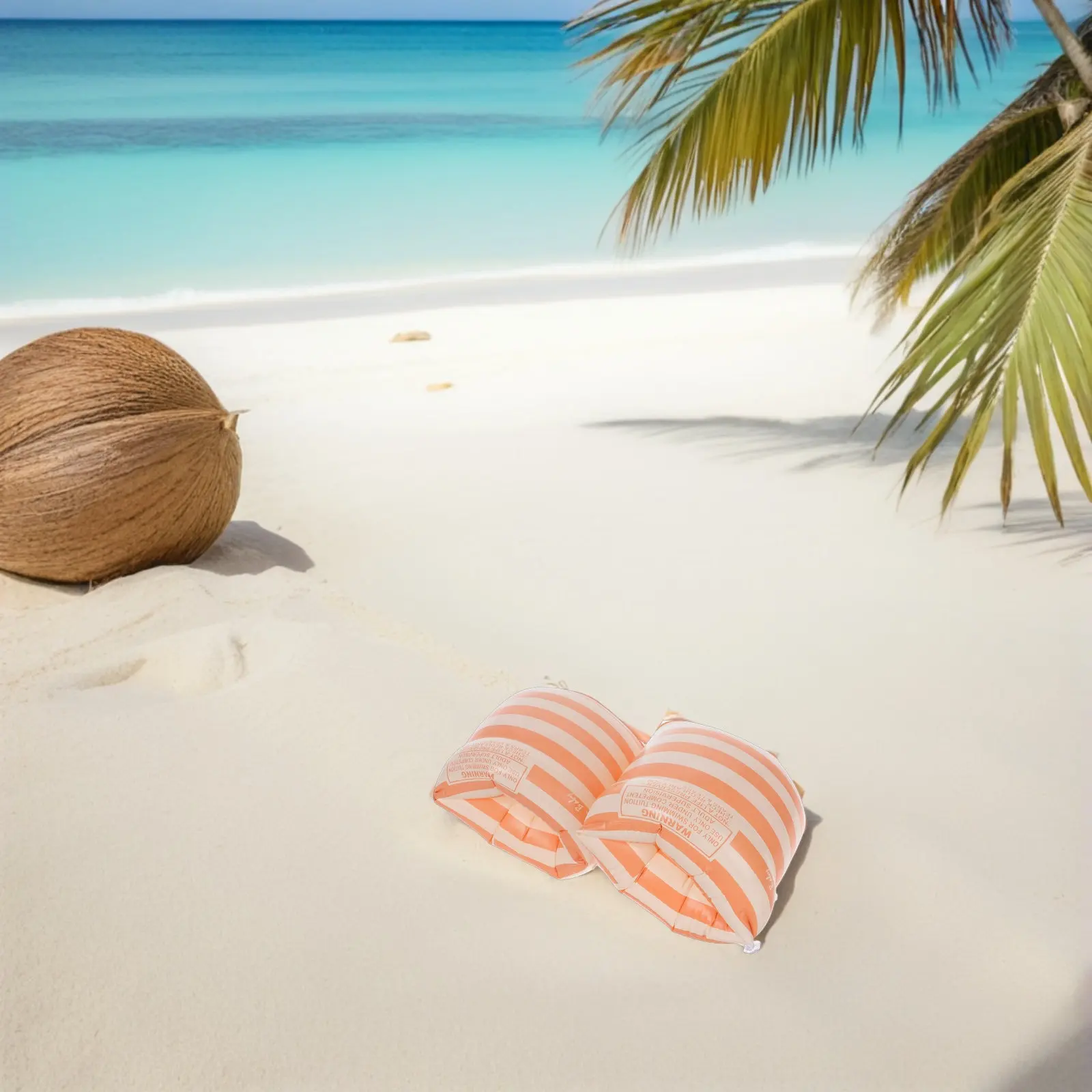 

2 пары надувных нарукавников для плавания, ПВХ-нарукавники с двойной воздушной камерой для пляжа и бассейна, надувные плавательные круги для взрослых