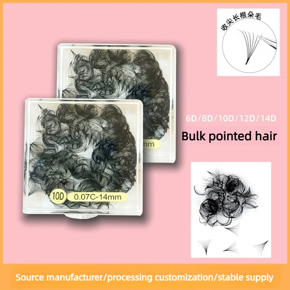 

Накладные ресницы 20D 5D Mega Volume, готовые пучки, русский объем, 0.05 0.07 мм, заостренные, с тонкой основой, длинный стебель, профессиональные готовые пучки для наращивания ресниц