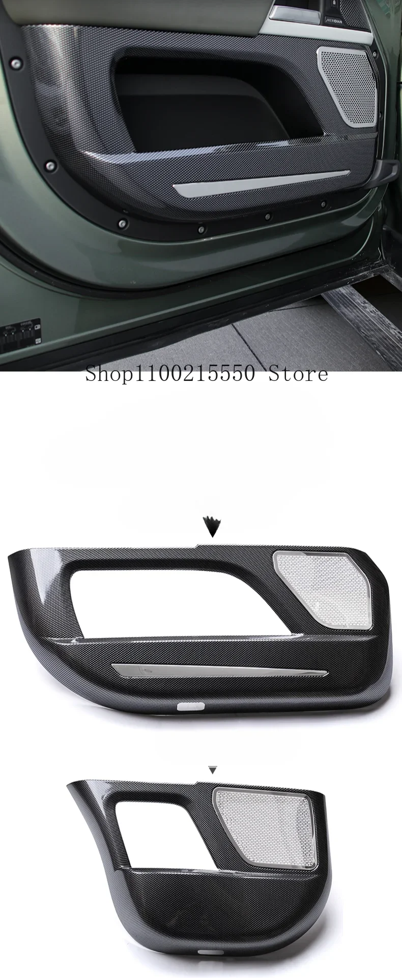 Door Interior Decoration For Land Rover Defender Accessories Interior Modification 90 110 Defender Door Anti-Soiling Mats