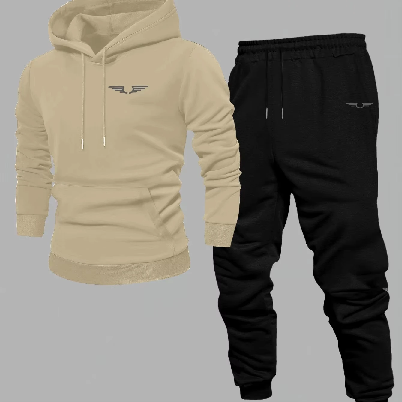 2026 Winter Luxury Oversized Pullover Hoodie Sets Fleece Men Women Hooded Tracksuit Casual Sweatshirt Sweatpants 2 Piece Set view 4