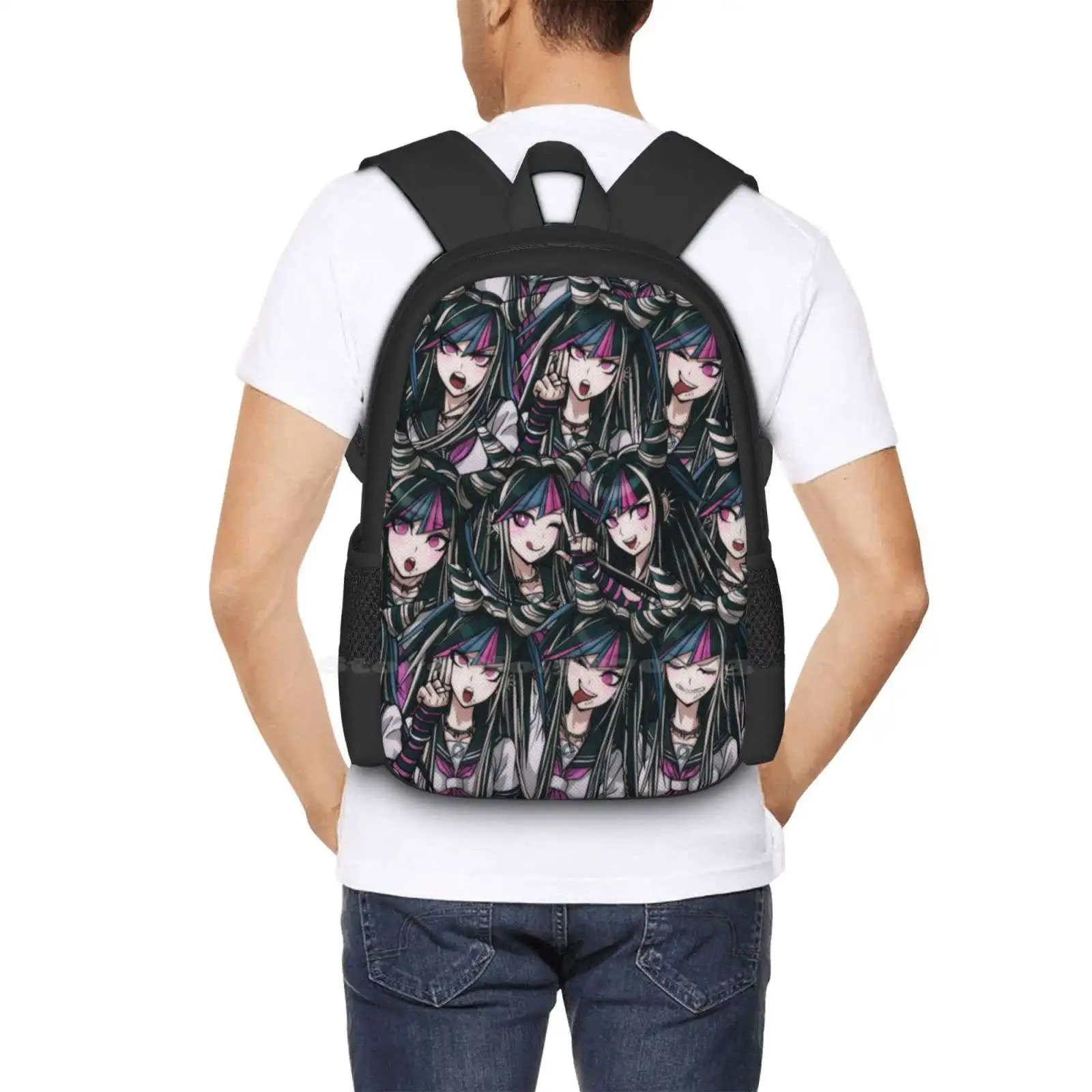 Ibuki Mioda Adolescente Mochila Estudante Universitário, Sacos De Design Padrão, Músico, Ultimate Design, Classe 77 B, Danganronpa