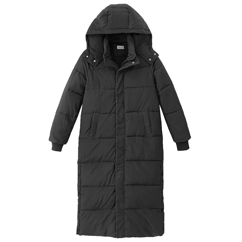 Women's Long Cotton Coat Women's Winter Jacket 2023 Korean Women's Down Jacket Loose Thick Long Down Coats Puffer Jacket Women