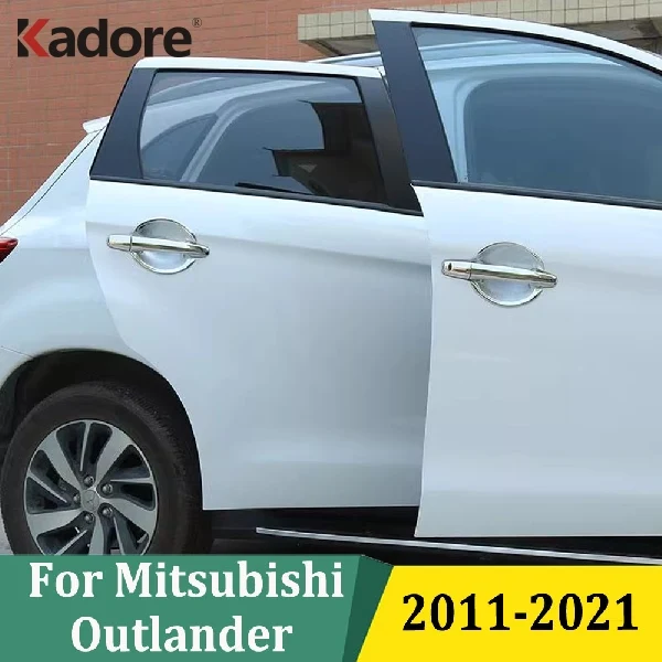 

Для Mitsubishi Outlander 2011-2018, 2019, 2020, 2021: Хромированные накладки на ручки боковых дверей, защитные элементы, внешние аксессуары