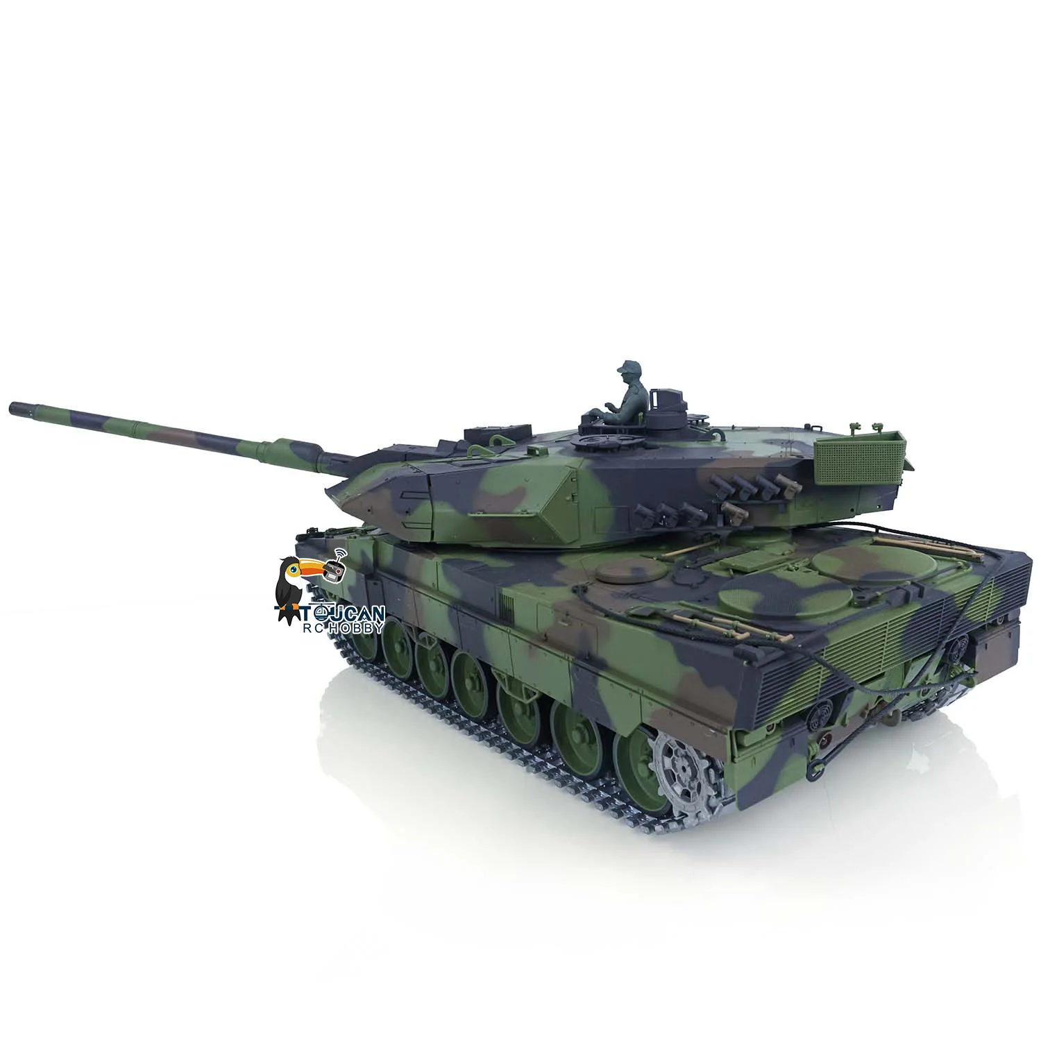 

1/16 2,4G HENG LONG 7.0 FPV Leopard2A6 RC Tank 3889 360 Barrel Recoil Пульт дистанционного управления Автомобильный радиоуправляемый Panzer TH17591-SMT4