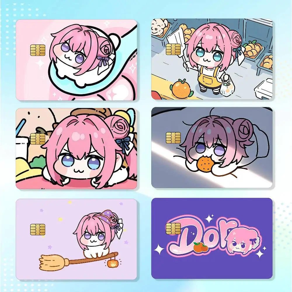 Game N-Nikke-S D-Doro-S Waterproof Card Stickers For Credit Cards Debit Cards And Transit Cards 4pcs