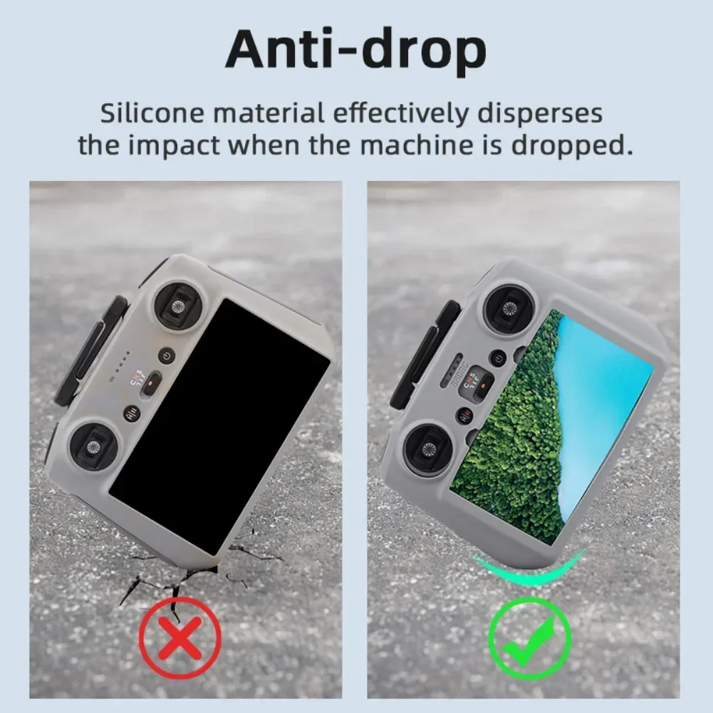 Drone Silicone Case for DJI RC 1/RC 2/N1/Mavic 4 Pro/Air 3S Mini 4 Pro Remote Control with Screen Protective Cover Accessories