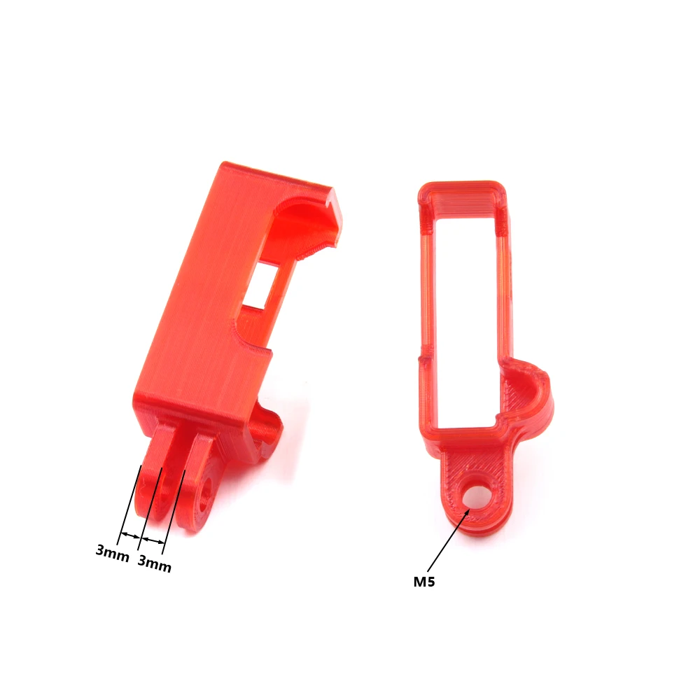 PHISITAL 3D stampato TPU Naked Camera 8 staffa di supporto per GEPRC Naked gopro 8 fpv drone Frame parti fai da te M5/M3/M2 hole