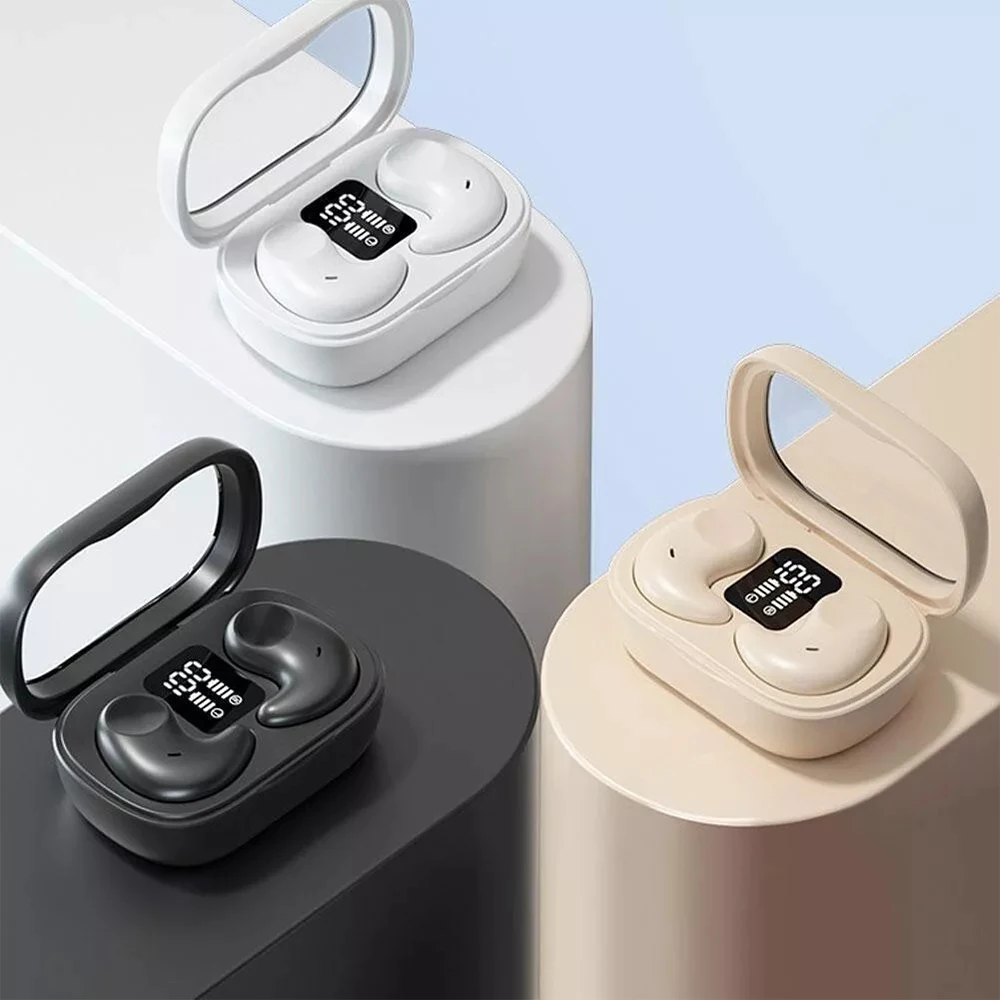 Sono invisível fones de ouvido mini ipx5 à prova dwireless água sem fio bluetooth 5.3 fone com microfone em fones esportes