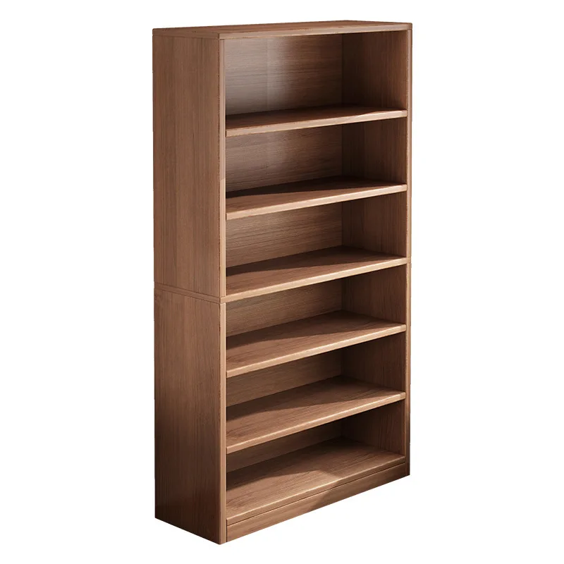 

All solid wood bookshelf floor to wall living room kindergarten home
