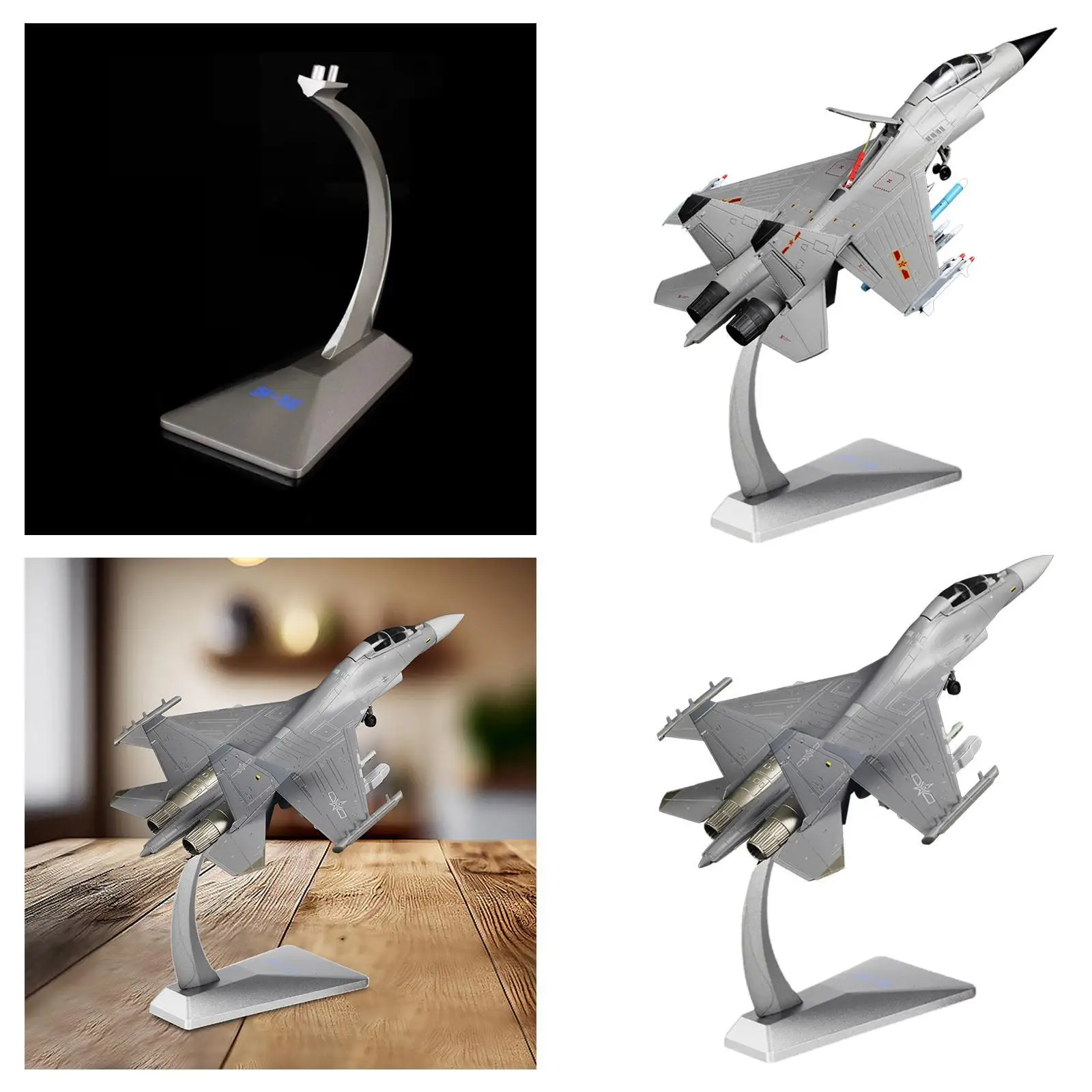 1/72 J16 Multirole Fighter Tabletop Decor Aircraft for Living Room Shelf Bar