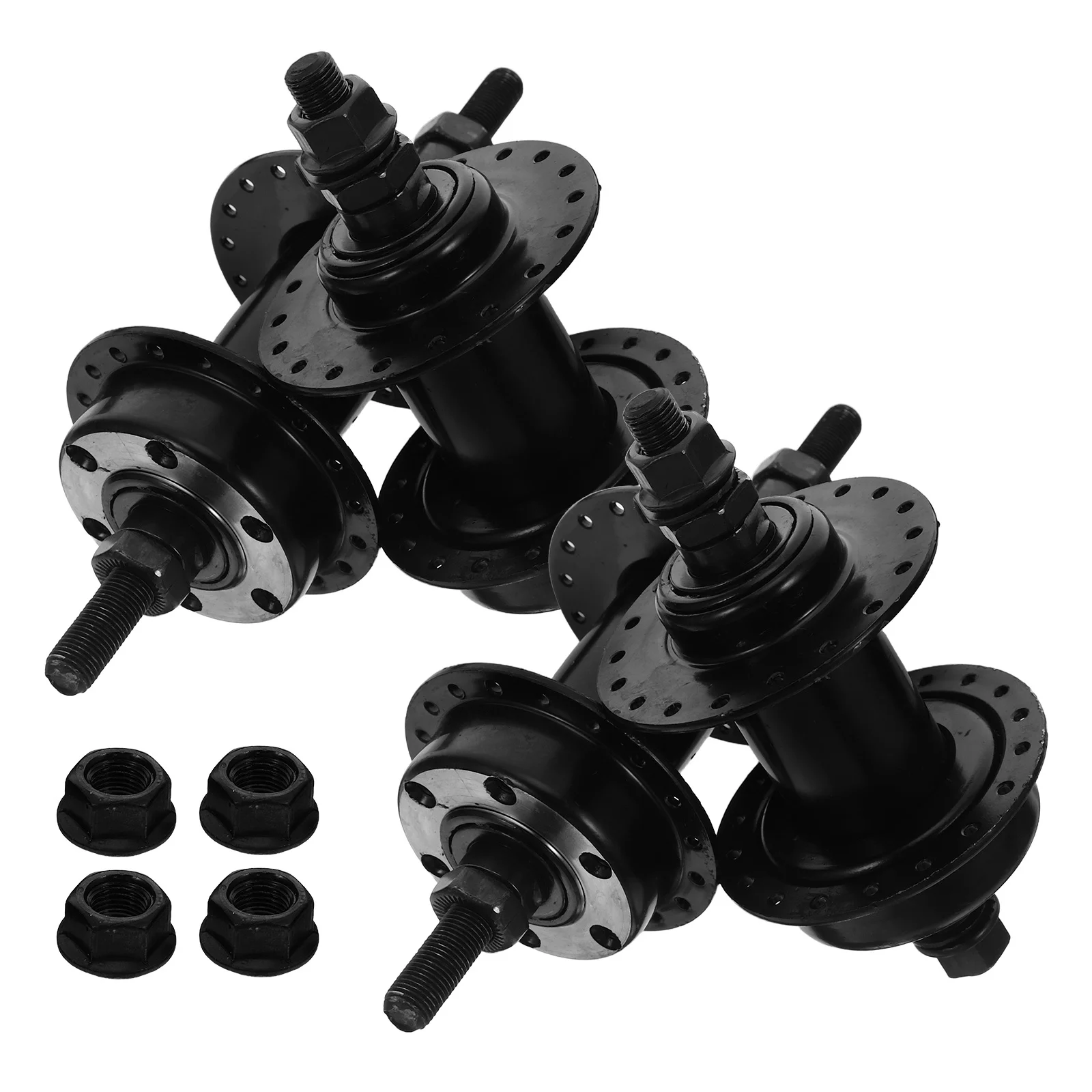 

2Pairs Bicycle Hub Metal Disc Brake 36 Hole Front Rear Hollow Shaft Quick Release Wheel Hub Replacement Road Bike Hollow Shaft