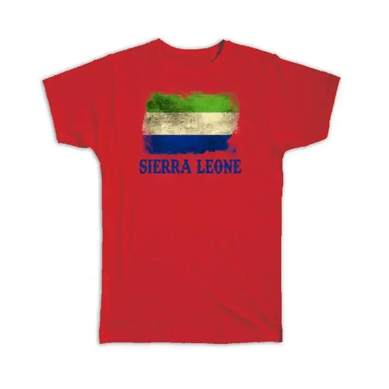Sierra Leone Leonean Flag Africa African Country Souvenir T shirt