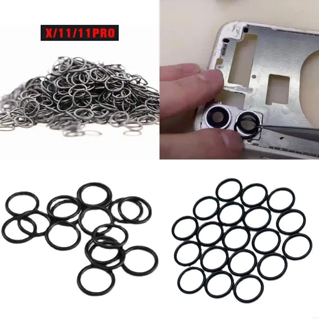 193A Pack of 100 Waterproof Apron Rubber Ring For 11 Solve Frame Sinking Problem Back Glass Rear Camera