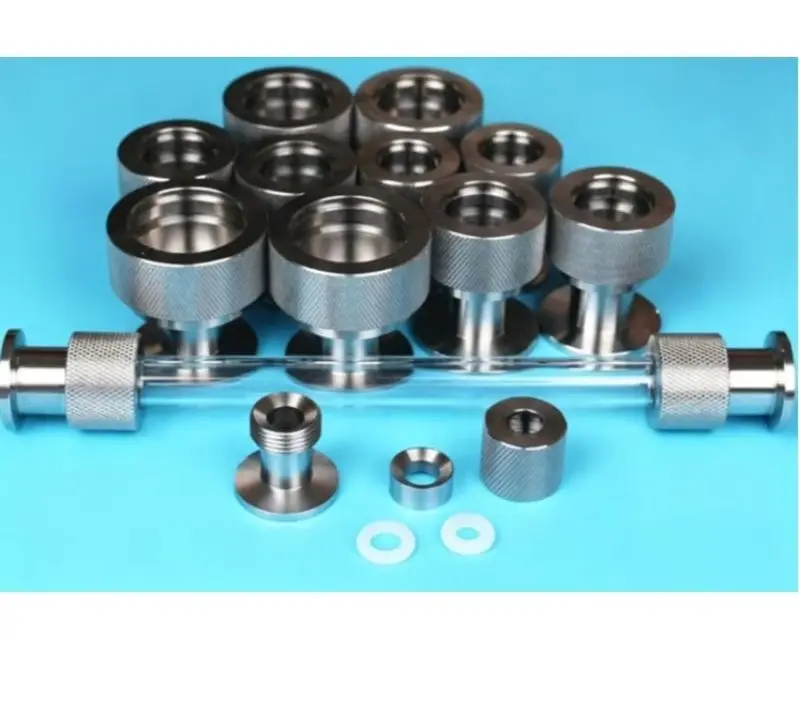 Quartz Tube Gauge Seal Fittings Stainless Steel Vacuum Gauge Fittings, Tubular Furnace Flange Seal Plugs Gauge Holders