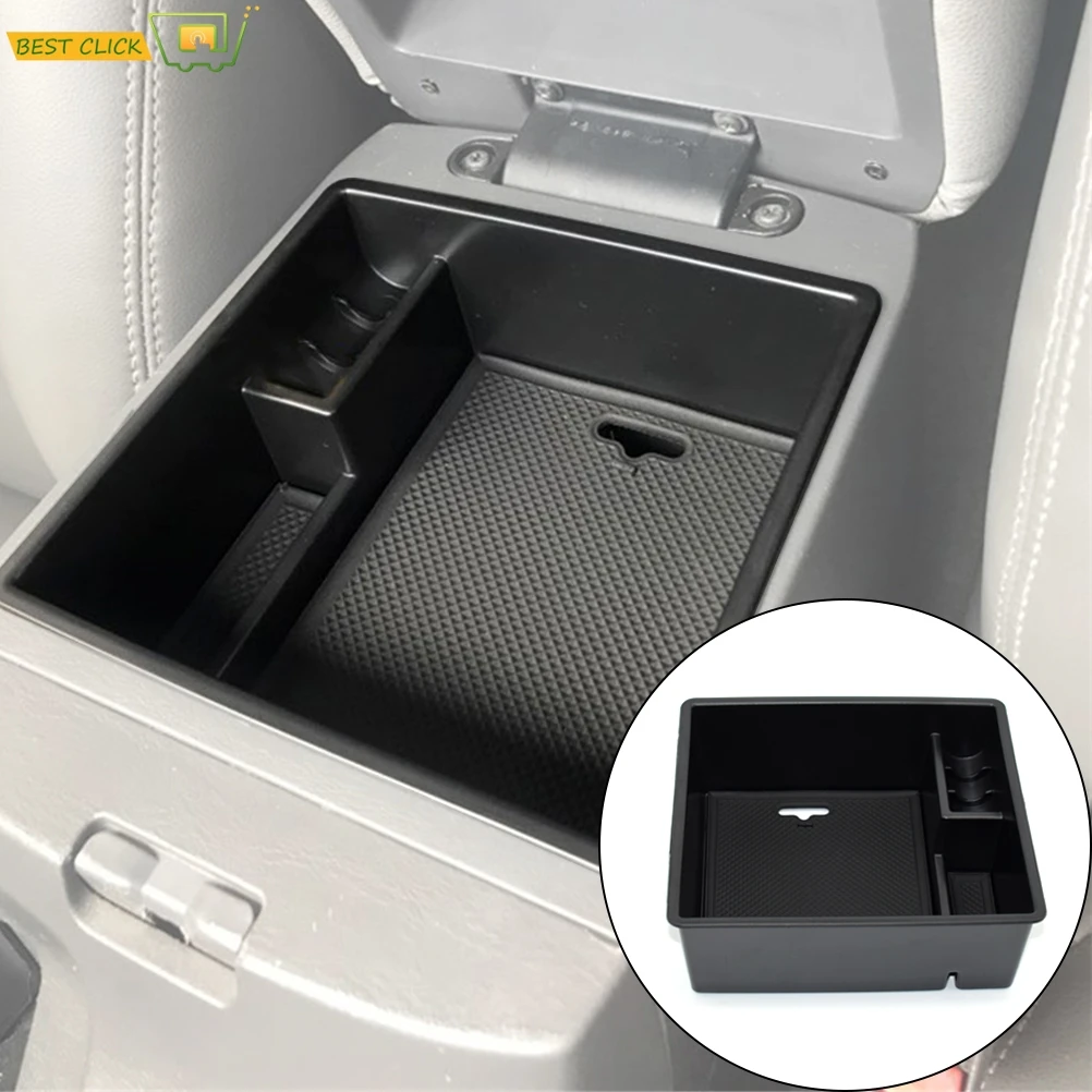 For Toyota Fortuner 2005-2015 Armrest Storage Box Central Console Bin Glove Tray Holder Case Car Organizer Stowing Tidying