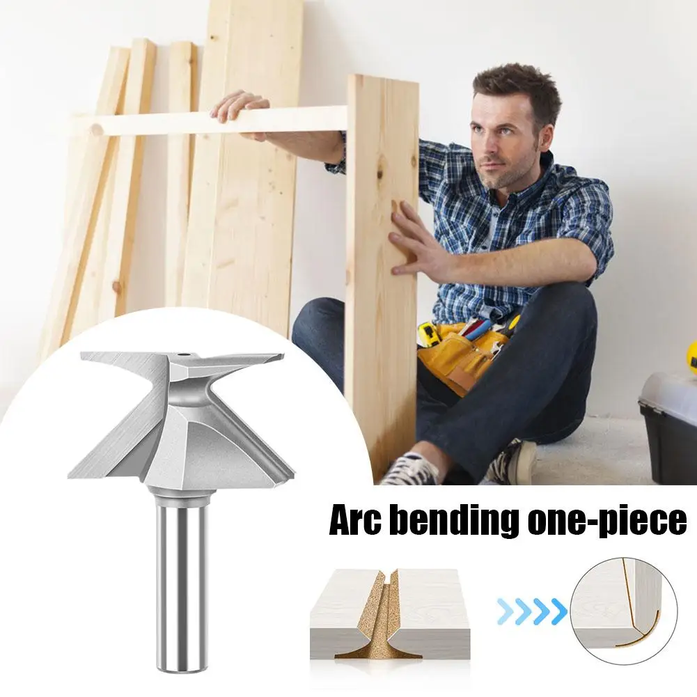 Arc Bending Integrated Knife Forming Knife R18/30/50 Router Bits For Wood Door/Wall Cabinet 1/2 Inch/12mm Shank Woodwork To S3Z6