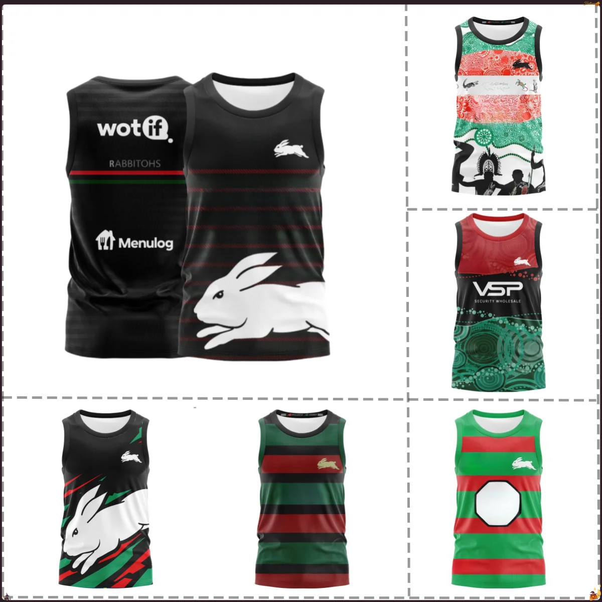 South Sydney Rabbitohs Warm Up Singlet