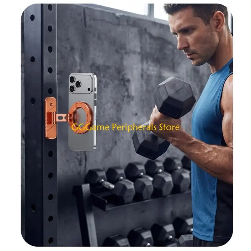 U55B Fitness Phone Mount Attachment For Gym Equipment Antislip Silicone Pad