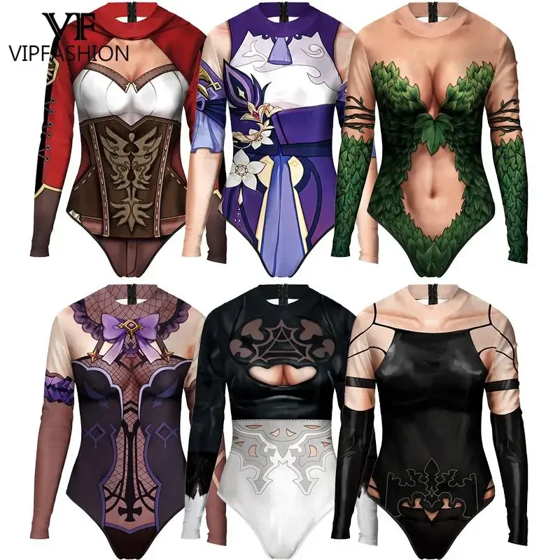 VIP FASHION Game Genshin Impact Mona Megistus Astral Reflection Cosplay Costume 3D Printing Jumpuit Bodysuit