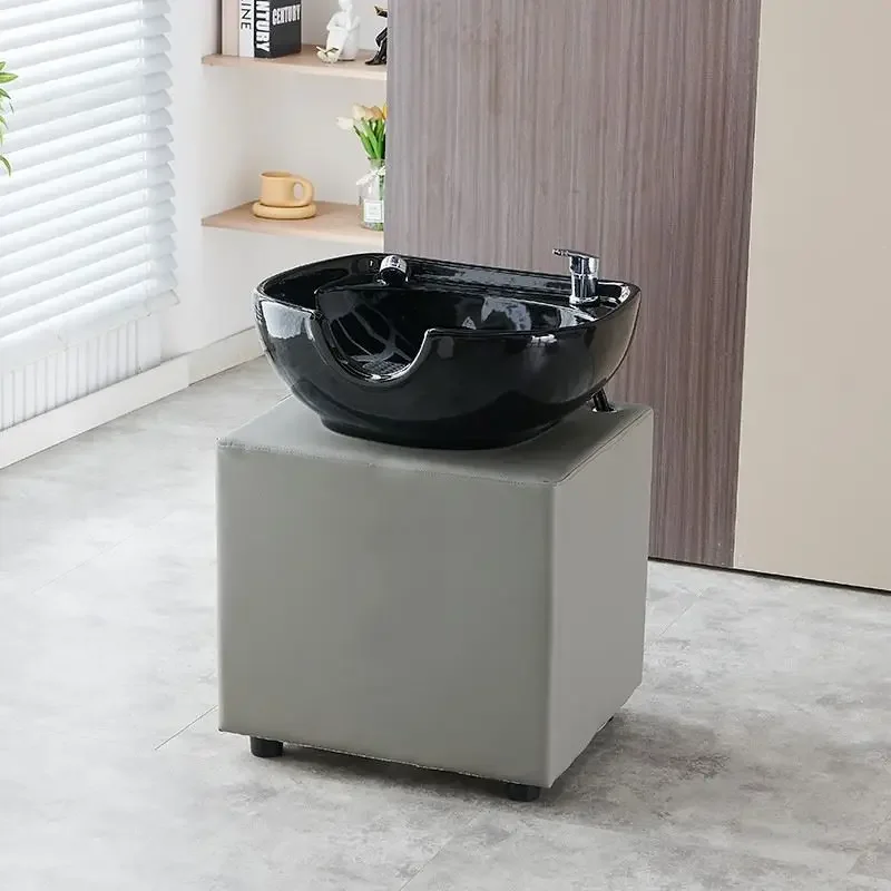 

Bed sitting shampoo basin, flushing basin, ceramic basin, hair salon flushing