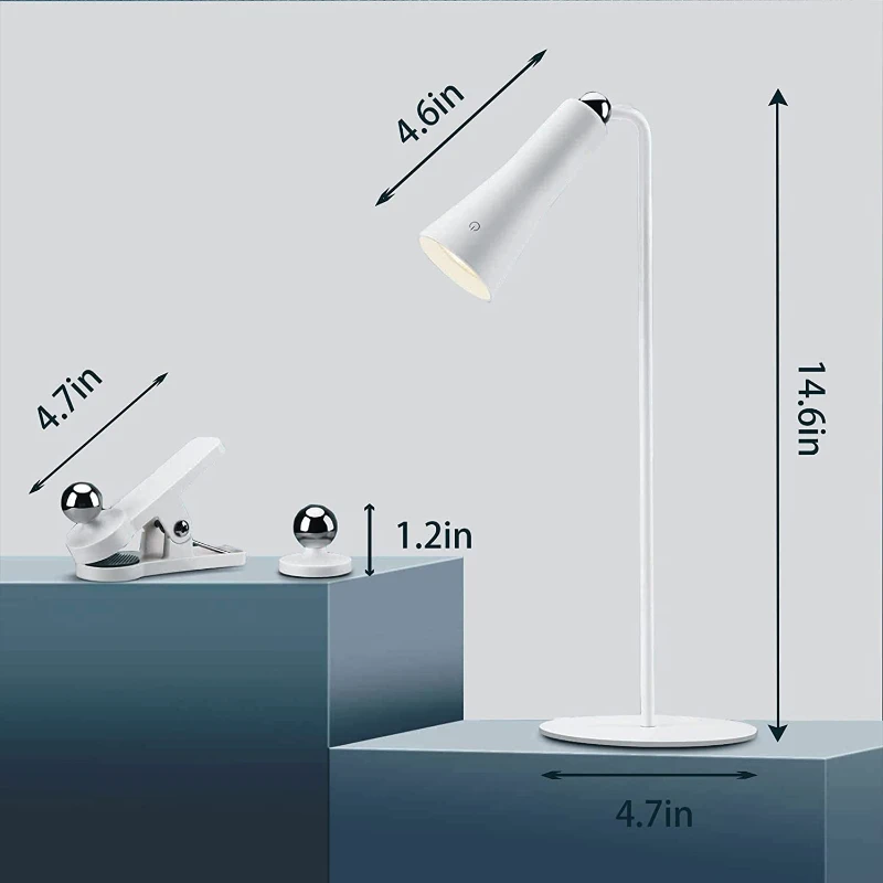 

Multifunctional Reading Dimmable Touch Control 3 Brightness USB USB 5V 3W Adjustable Rechargeable Eye Protection LED Desk lamp