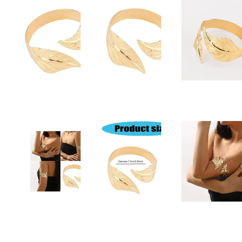 

Деликатная цепная обертка для женщин для женщин -манжеты с открытым брюшным листьем для подростков для девочек -подростков.