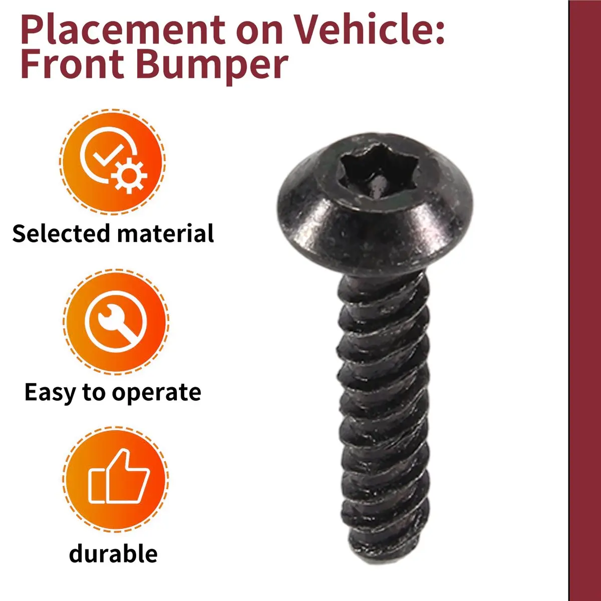 GTS 10pcs Front Bumper Screw Torx M6.81 X 30 for 90 130 WAKE 170 GTX 230 300 250000828 250001138