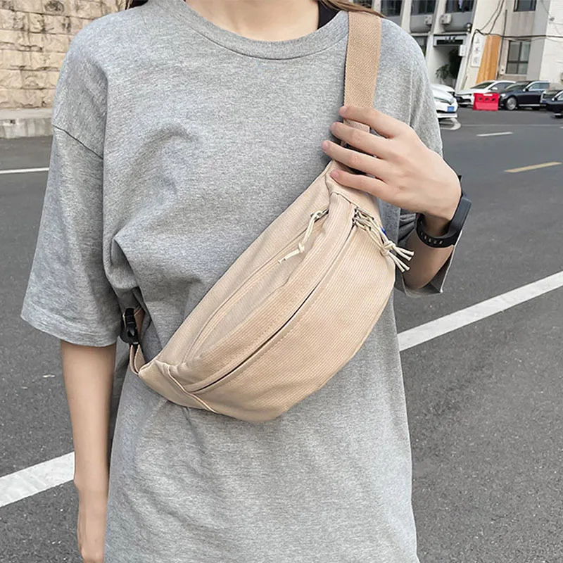 Street style Waist Bag Hip pack Woman Nylon Fanny pack Fashion Shoulder Crossbody Chest Bags Unisex Hip hop Belt Bag Waist packs