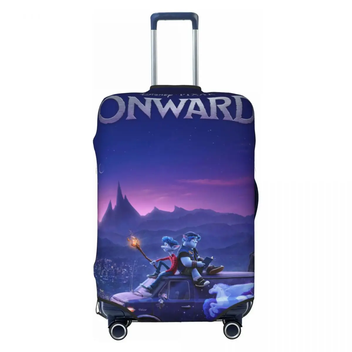 

Animated Onward Travel Luggage Cover Washable Cartoon Suitcase Cover Protector Fit 18-32 Inch