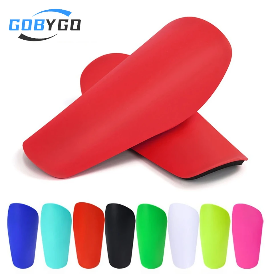 GOBYGO 1Pair Child Soccer Shin Guards Football Leg Board Youth Adults Football Shin Sleeves EVA Cushioned Shin Pads Protectors
