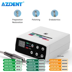 Dental elektryczny mikrosilnik LED Light AZDENT bezszczotkowy 2/4 otwory pasuje 1:1/1:5/16:1 rękojeść narzędzie stomatologiczne dla dentystów