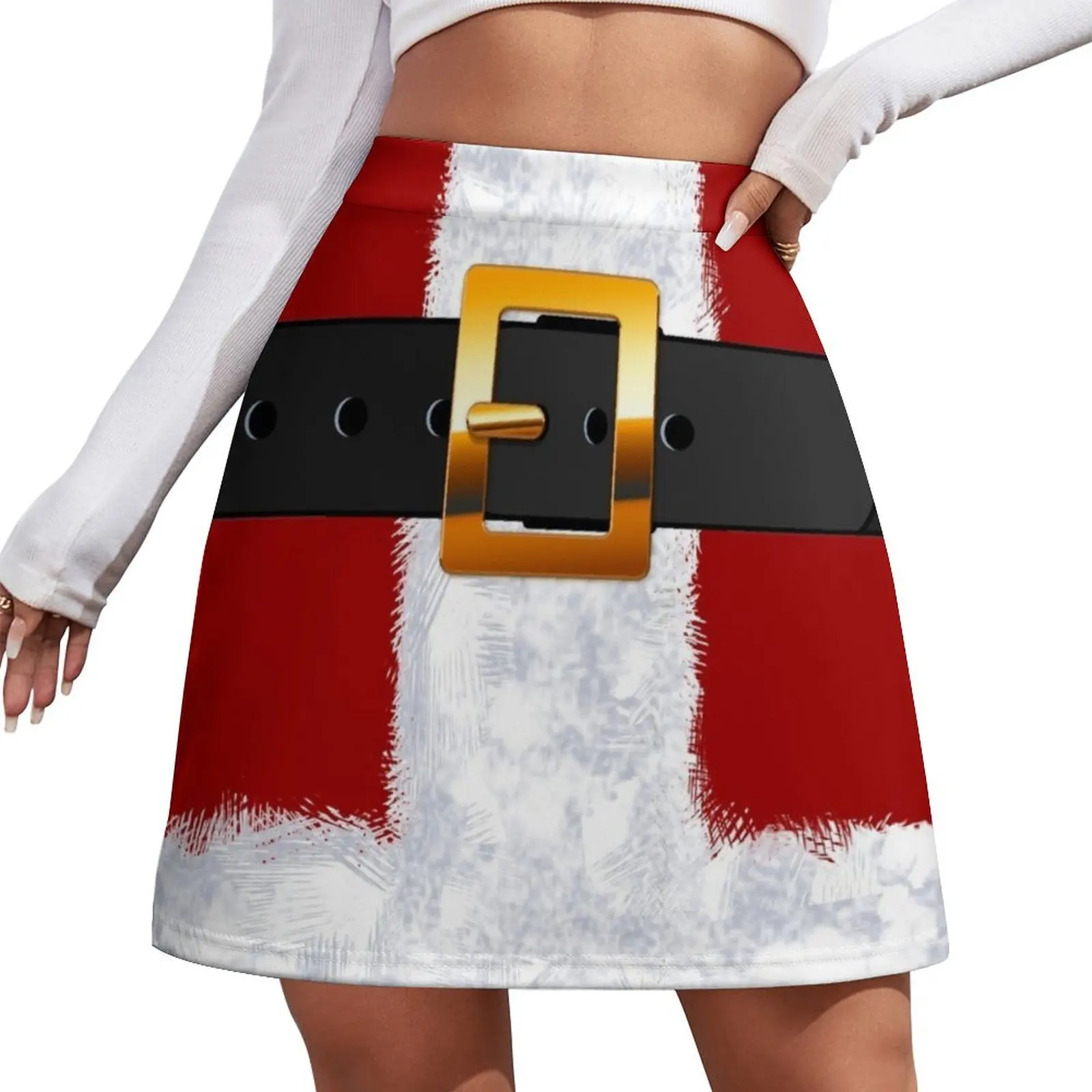 

Santa Claus Suit Fashion Statement Mini Skirt Skirt for girls korean skirt Mini