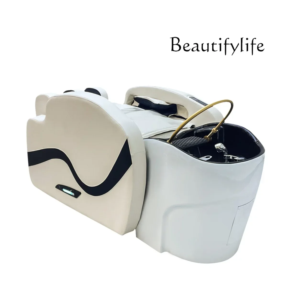 Hair salon special automatic intelligent high-end massage shampoo bed ceramic basin shampoo massage integrated