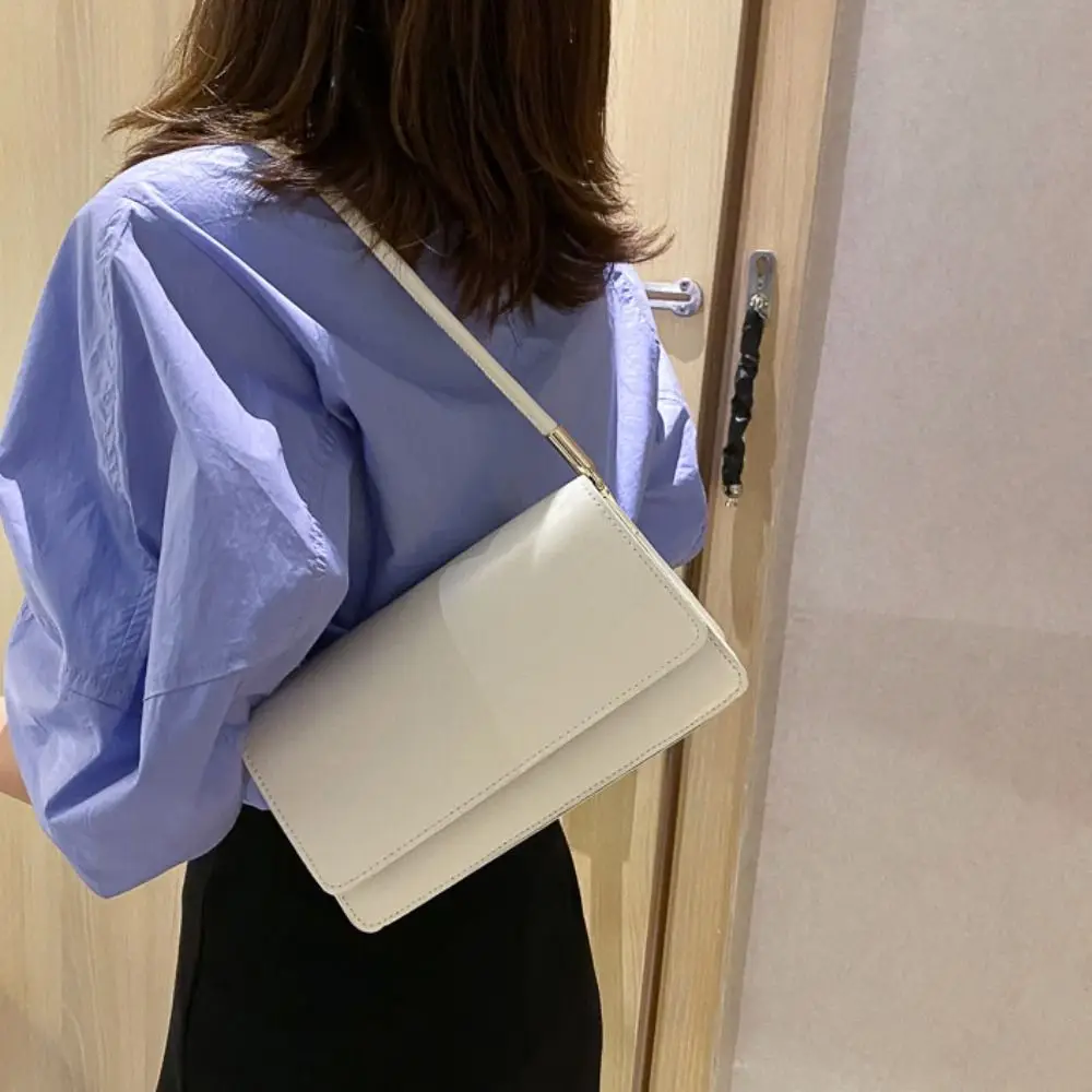 

Candy Color Girls Simple Shoulder Bag Handbag Large Capacity PU Leather Crossbody Bag Phone Bag All-match Small Square Bag