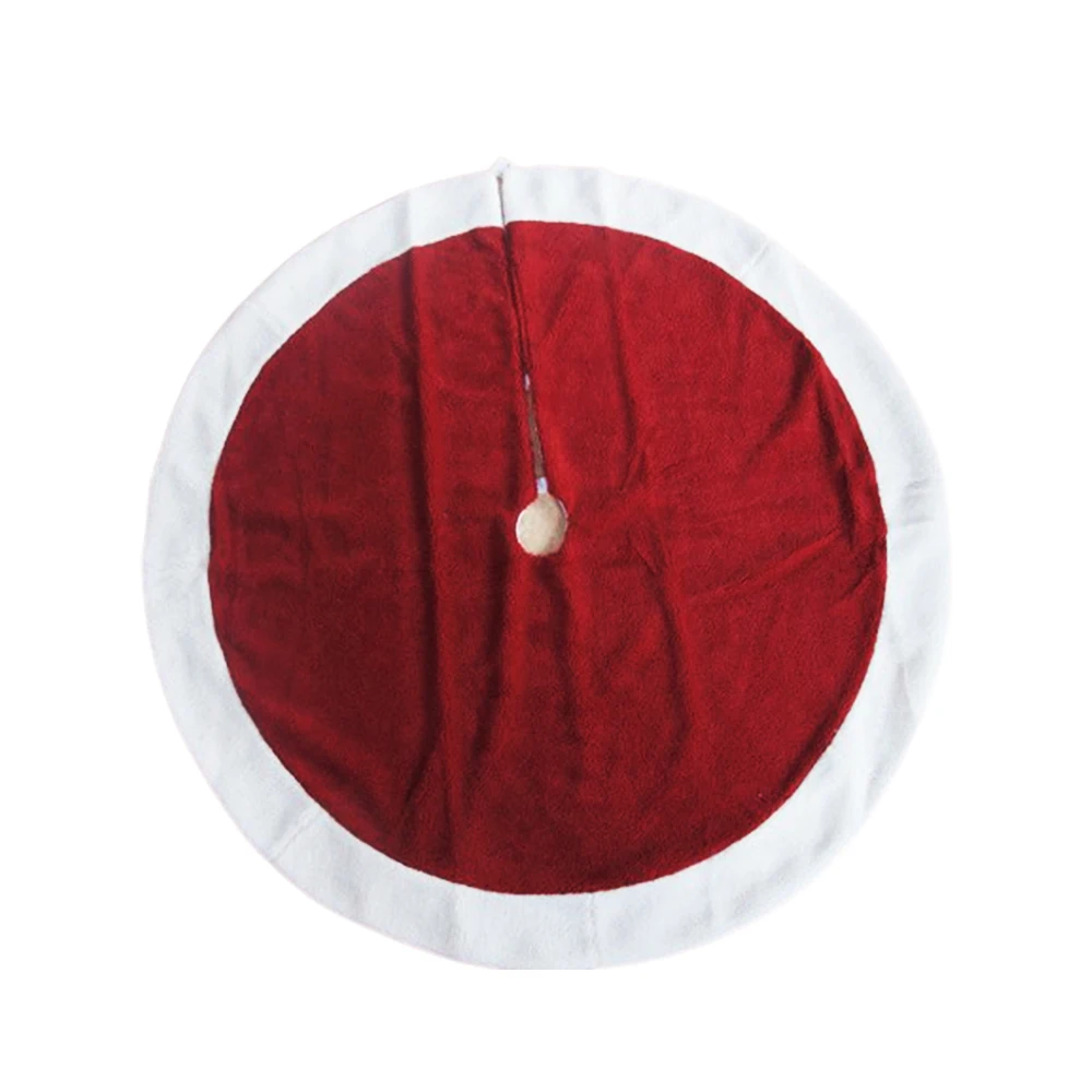 

christmas tree decoration red plush decorative tree skirt