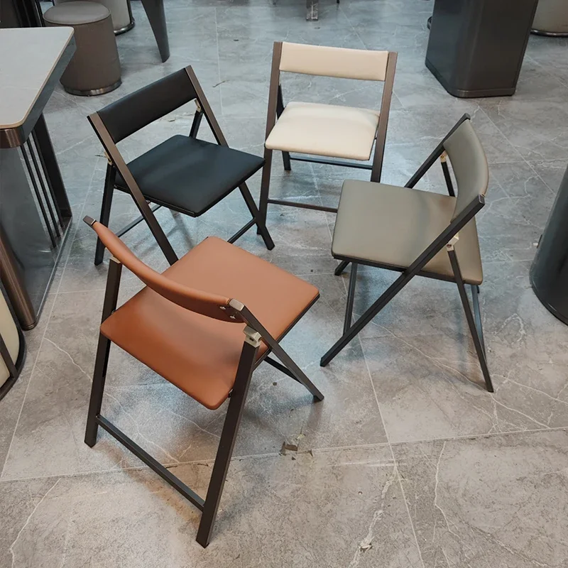 

Modern Simple Café Chairs Convenient Folding Computer Dining Room Café Chairs Courtyard Casual Café Furniture Sillas Tisch FYCC