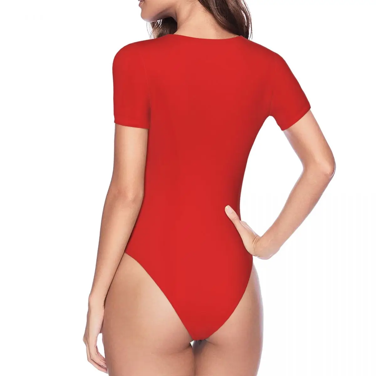 Maillots de bain une pièce pour femmes, bain à col ras du cou trempé, à manches courtes pour filles, cadeaux d'anniversaire, vacances, 585670988