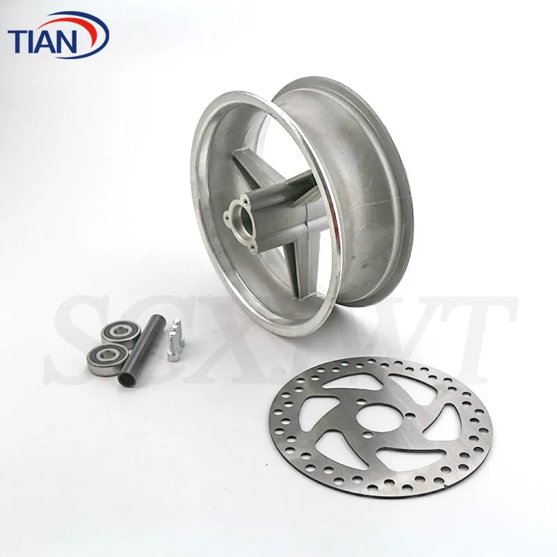 6.5 ''90/65-6.5 obręczy 110/50-6.5 przednia tylna piasta koła aluminiowego, zębatka, łożysko osi tarczy hamulcowej dla 49cc Mini motor terenowy skuter silnik