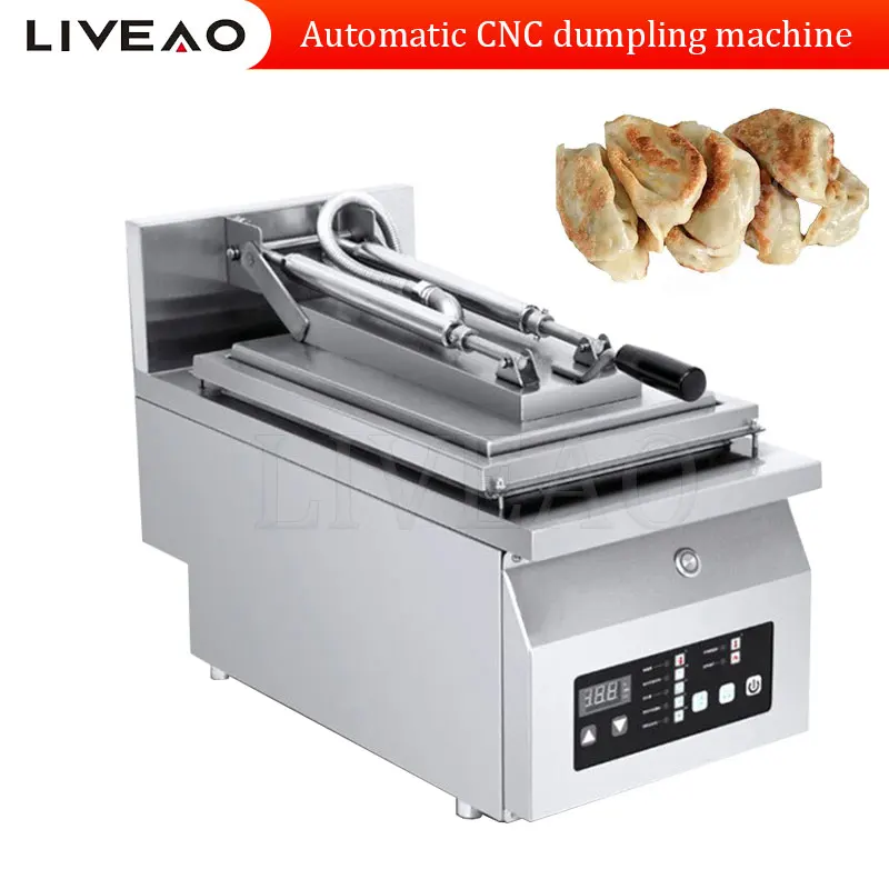 Electric Japan Fried Gyoza Cooker Dumpling Pan Fried Fryer Grill Stir Frying Cooking Griddle Cooker Machine