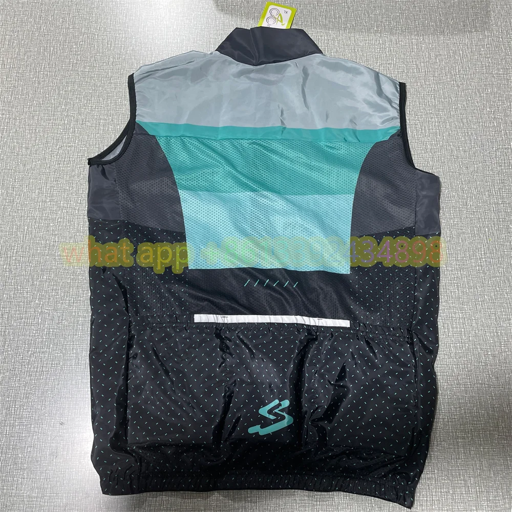 Spiukful summer vest top  lightweight windproof cycling gilet men cycling windbreak vest MTB Sleeveless Multifunction wind vest