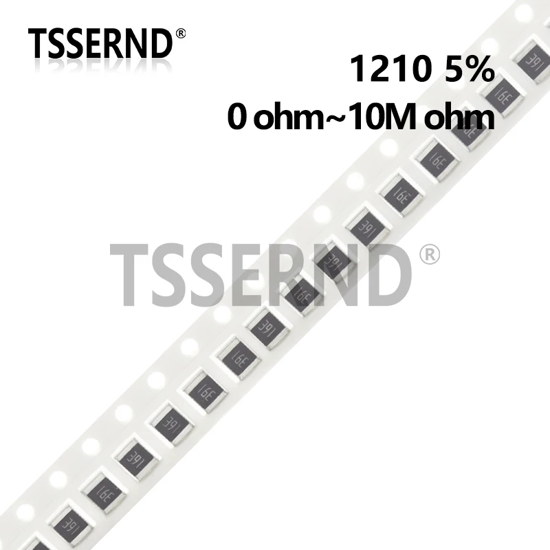 

100pcs 1210 5% 1/2W SMD Chip Resistor 0R - 10M 1 10 22 47 100 220 330 470 ohm 10R 47R 100R 220R 470R 1K 2.2K 4.7K 10K 100K 1M