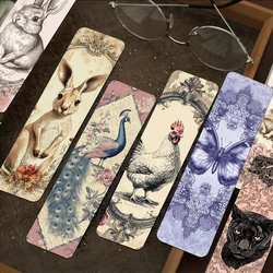 30pcs Classical Vintage Animals Bookmarks Reading Pages Books Annotated Students Stationary Supplies DIY Aesthetic Bookmark