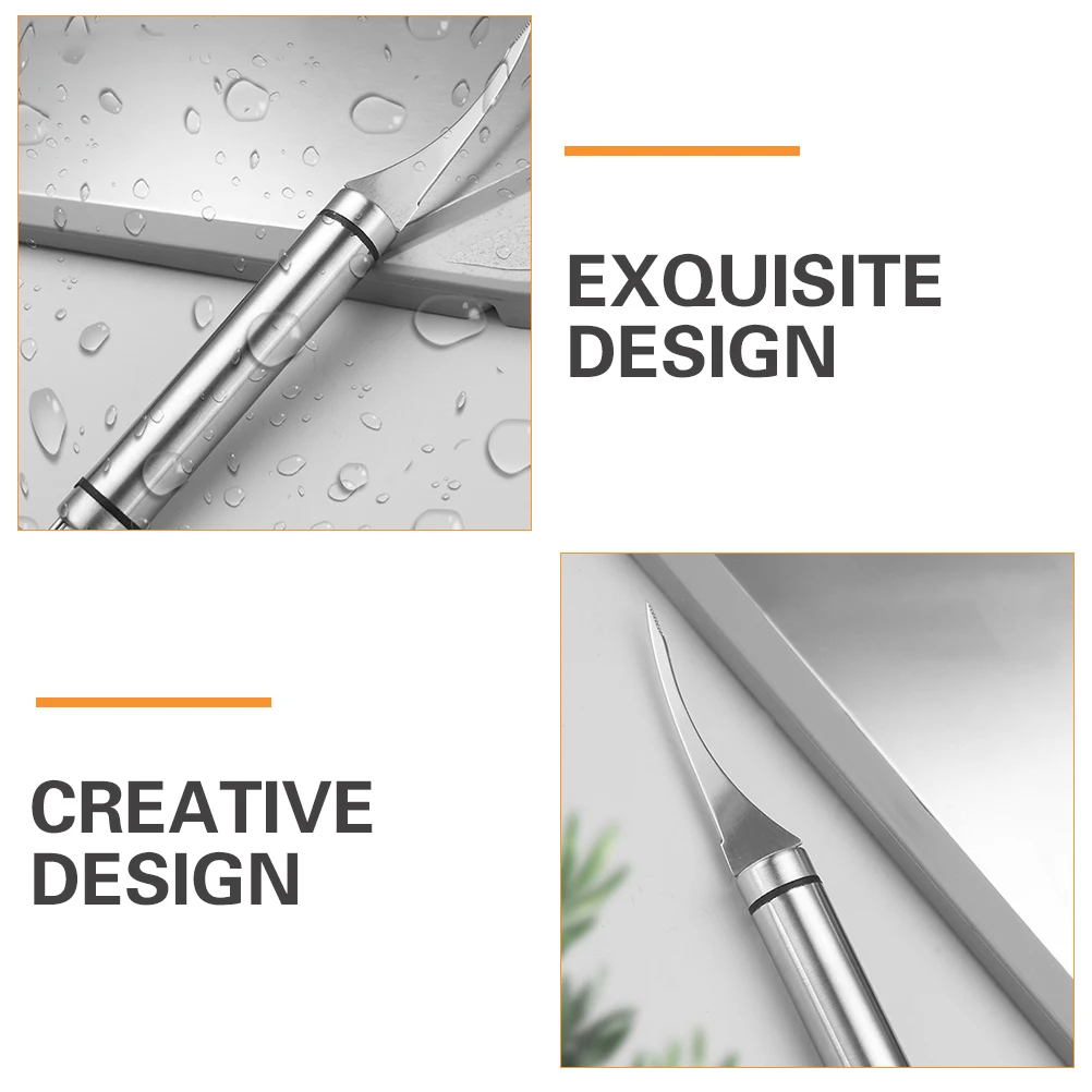 

Portable Shrimp Peeler Peeling Tool Stainless Steel Prawn Deveiner Tweezers Kitchen