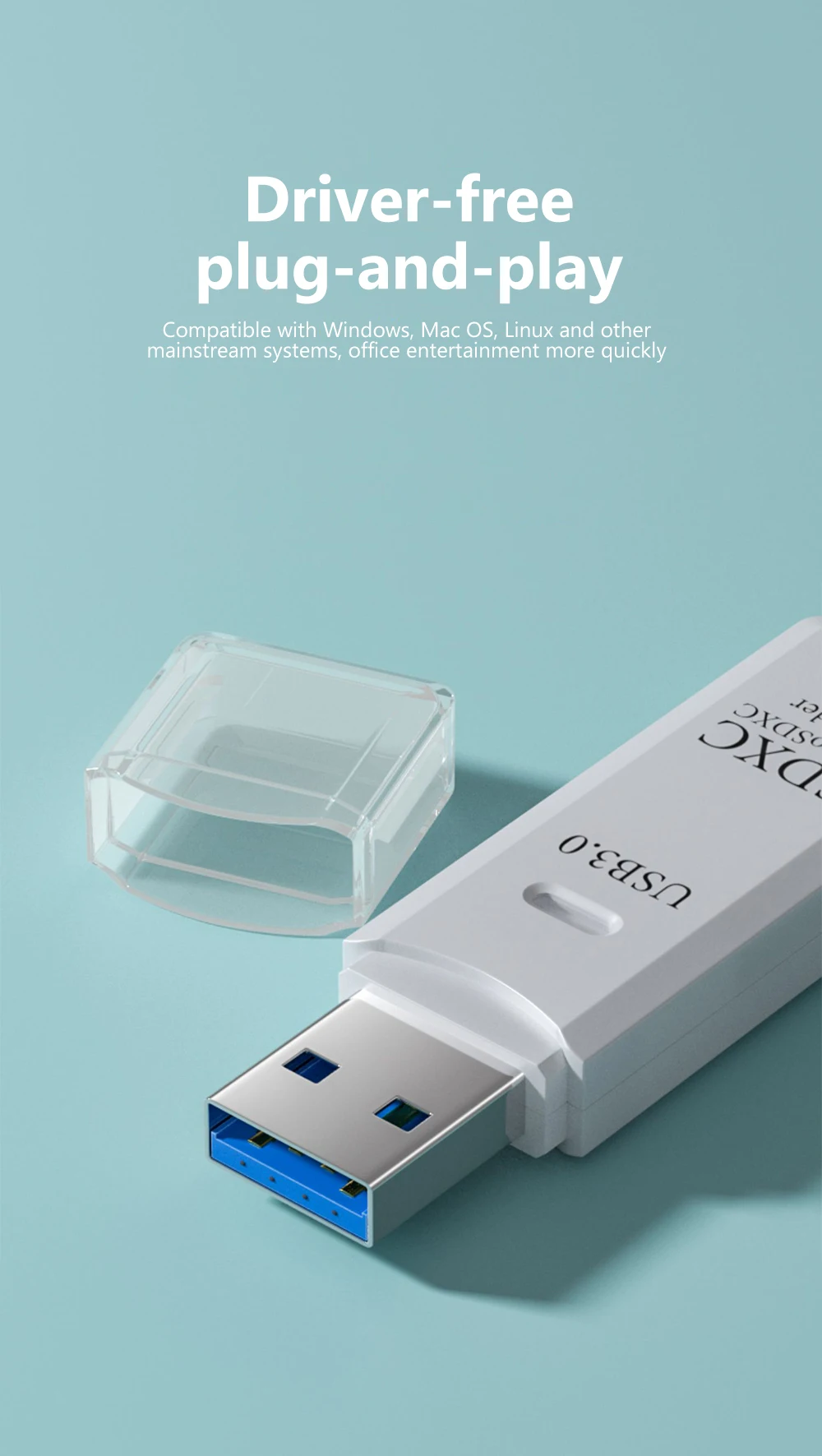 USB 3.0 Card Reader SD TF Card Memory Card Reader 2 IN 1 High Speed Smart Cardreader Adapter For PC Laptop Accessories